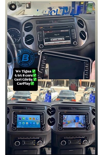 Bosch Polo golf 5-6 jetta uyumlu multimedya tuşlu 4gbram64gbhafıza