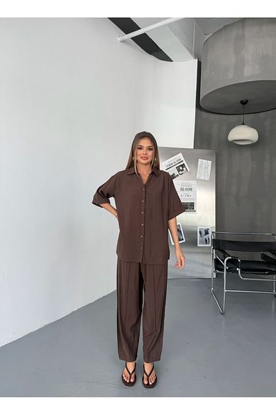 NEAR Carrot Pants & Half Sleeve Shirt Set – Modern Cut, Summer Breathable Fabric