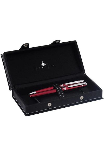 Mena Rise Şirinshop Planet Series 0024Dt Claret Red Fountain Pen + Ballpoint Pen 1108107