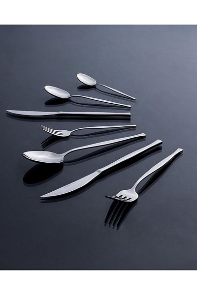 Mena Rise Şirinshop Coco Pontus 84 Piece Cutlery Set Silver 1108107