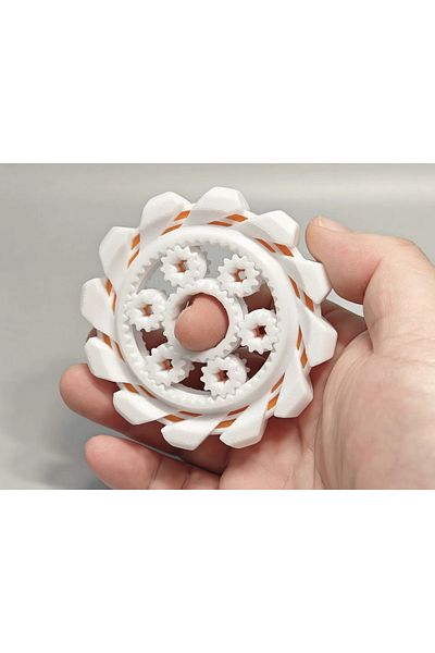 Phigo New Generation Stress Wheel with Gear System – Finger Spinning, Name Writable 3D Fidget Toy