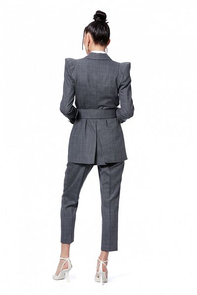 Atmosphere Fashion Dark gray pencil pants