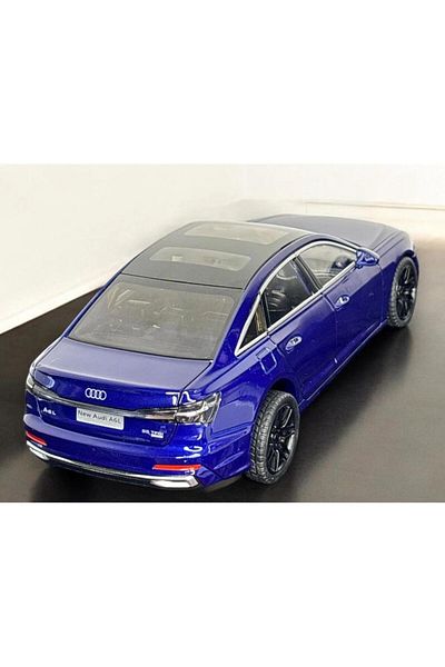 BaoBao Audi A6L model car 1:18 scale, dark blue, premium metal model BaoBao