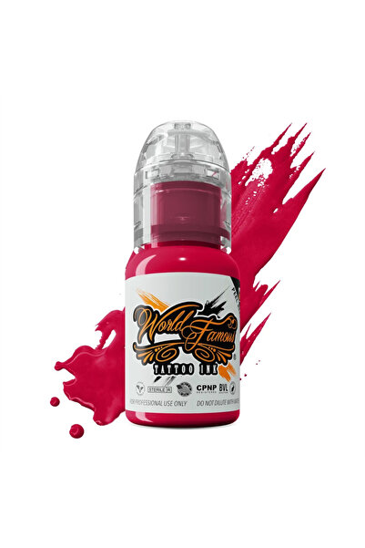 world famous Rose Red - World Famous Ink Dövme Boyası - 1/2oz/15ml