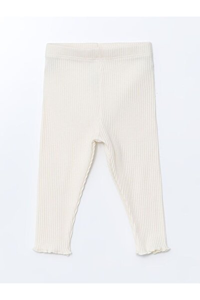 LC Waikiki Kahverengi Beli Lastikli Kız Bebek Tayt 2'li