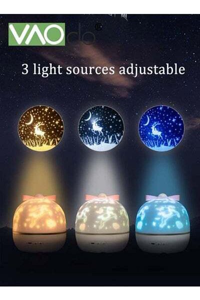 VAODO Night Lights Can be linked to Bluetooth Multifunctional Star Projector Lamp