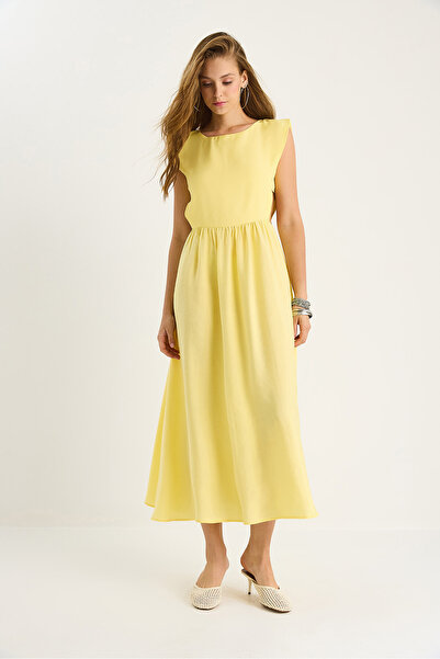 Bianco Lucci Women's Side Band Detailed Long Modal Dress 5254 60281099