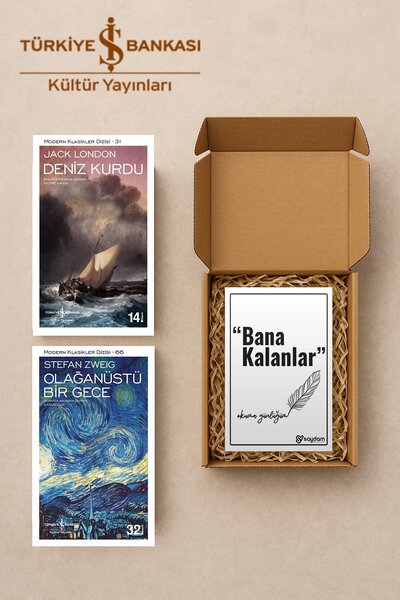 TÜRKİYE İŞ BANKASI KÜLTÜR YAYINLARI Deniz Kurdu & Olağanüstü Bir Gece Seti