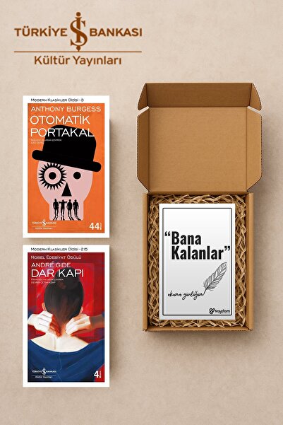 TÜRKİYE İŞ BANKASI KÜLTÜR YAYINLARI Otomatik Portakal & Dar Kapı Seti