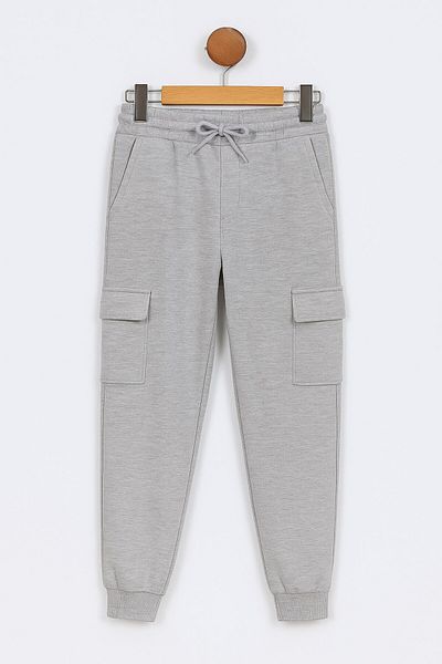 voyyo kids baby Pantaloni de sport Jogger din bumbac pentru băieți – cu buzunare cargo și șnur |   Partea de jos sport confortabilă pentru școală