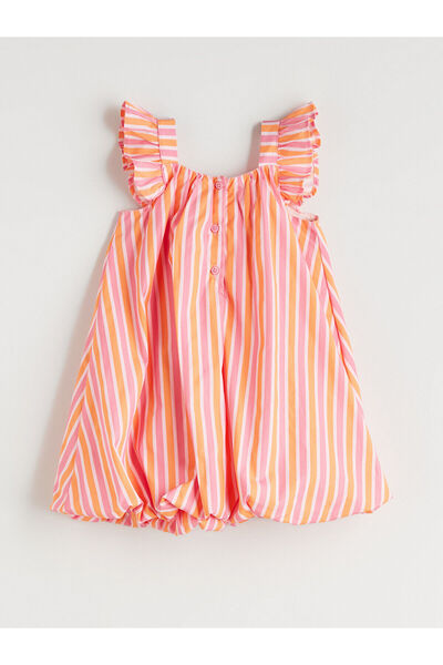 LC Waikiki Lcw kids orange bicycle collar girl child poplin dress
