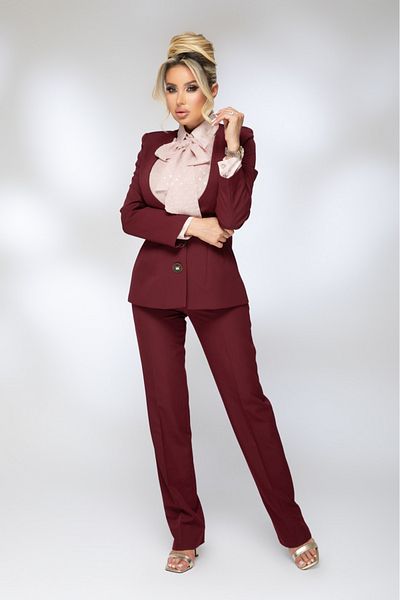 Atmosphere Fashion Burgundy straight pants