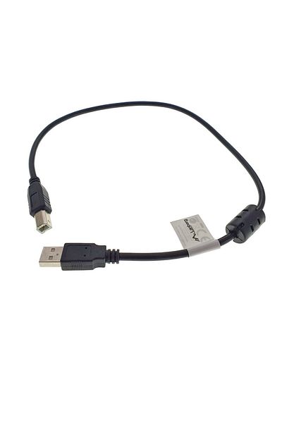 Lanberg USB 2.0 printer cable, Lanberg 42865, length 50cm, with ferrite core, USB-A male to USB-B