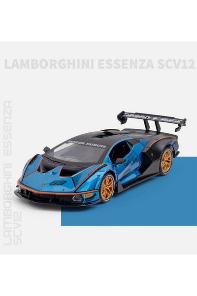 BaoBao Lamborghini Essenza SCV12 blue car 1:24 scale detailed metal sports model BAOBAO