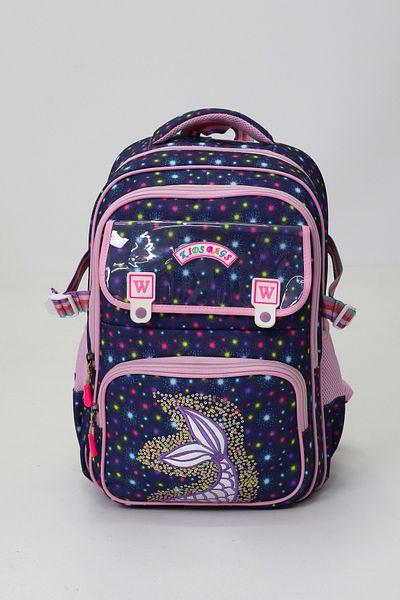 Probag Set de 3 genți de școală pentru fete cu model sirenă – rucsac + cutie termică pentru prânz + suport pentru stilou