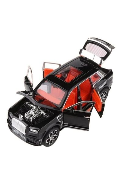 BaoBao Rolls-Royce Cullinan SUV Black Red Interior 1:24 BAOBAO