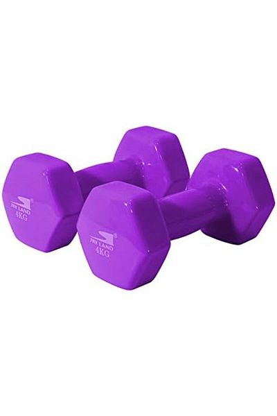 Skyland SKY LAND Classical Head Vinyl Dumbbells/Hand Weights Pair/Vinyl Coated Dumbbells for Home Gym, Exerc