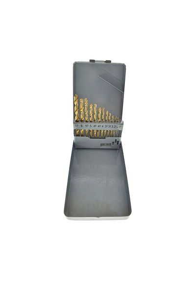 OEM Set of 13 Hss Titanium Drill Bits, For Metal, From 1.5 To 6.5mm, In Metal Case