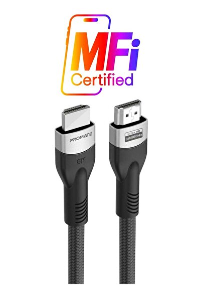 Promate HDMI 2.1 Cable, 5m HDMI to HDMI Slim Cable with 48Gbps Bandwidth, 8K@...