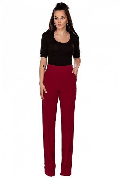 Atmosphere Fashion Burgundy straight pants