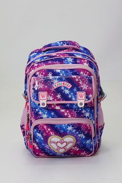 Probag Set de genți pentru școală primară pentru fete cu tematică inimă - Rucsac inimă, cutie termică pentru prânz, suport pentru stilou