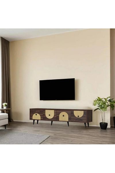 DEC9 Plasma TV table with an elegant and modern design, 180 cm