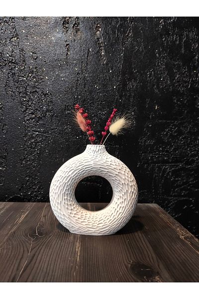 ÇINARASYADAHOME Bohemian Style Patterned Vase Decorative Object Figurine