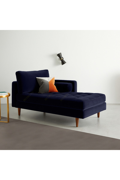 Decoraev Ürgüp Dinlenme Koltuğu Puf Josefin Uzanma Koltuğu Kitap Okuma Kanepesi - Sol Kolçaklı