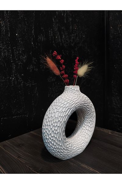 ÇINARASYADAHOME Bohemian Style Patterned Vase Decorative Object Figurine