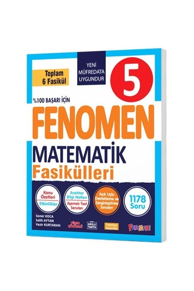 Fenomen Yayıncılık 5. Sınıf Matematik Fasikül Seti (1-2-3-4-5-6)