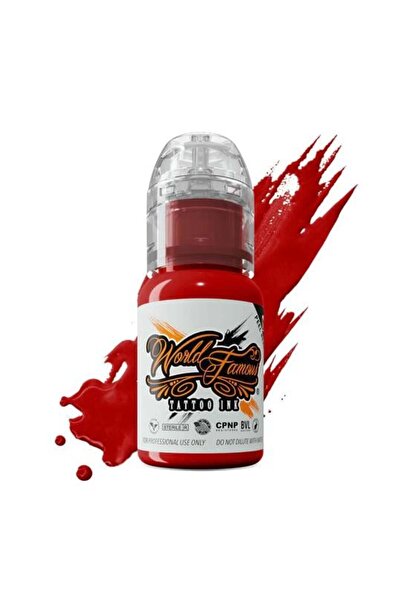 World Famous Ink Straight Red Kırmızı Dövme Boyası 1/2oz - 15ml