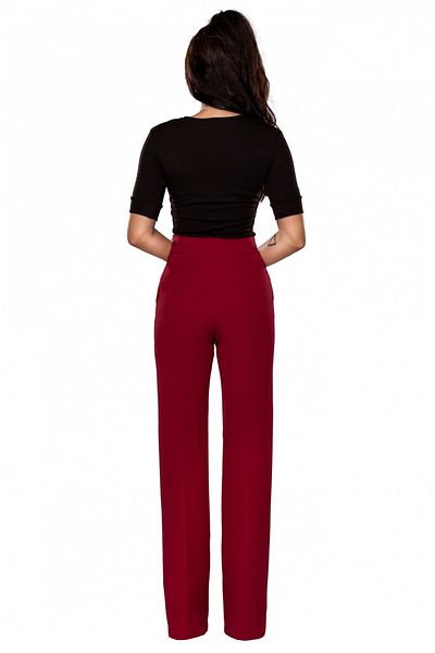 Atmosphere Fashion Burgundy straight pants