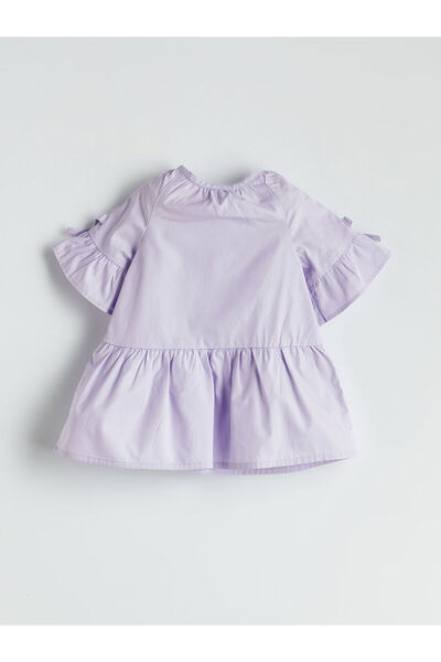 LC Waikiki Рокля за момиченце с памучна панделка и детайли от Lila