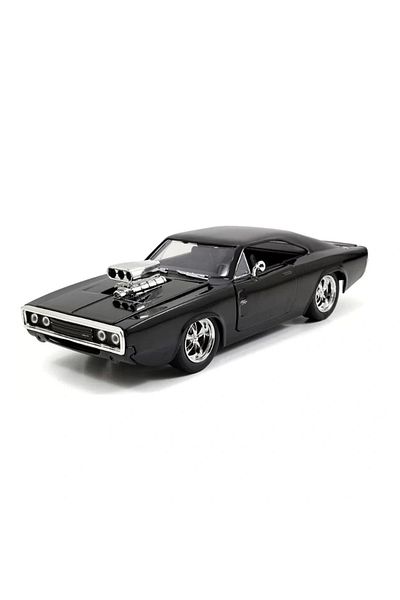 BaoBao Dodge Charger R/T Black Chrome Engine 1:24 Scale Metal Muscle BAOBAO