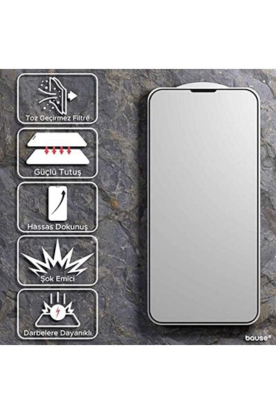 Mena Rise Diyar-ıFırsatShop متوافق مع هاتف iPhone 11 واقي شاشة مقاوم للغبار 18D مقاوم للانفجار من السيراميك