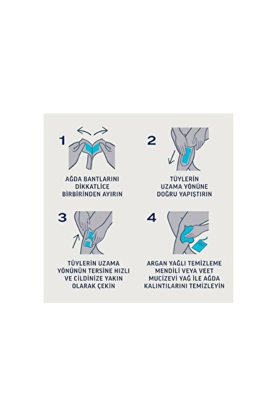 Veet Sir Ağda Bantları Professional Hasas Ciltler İçin Bacak Ve Vücut Bölgesi 20 Li