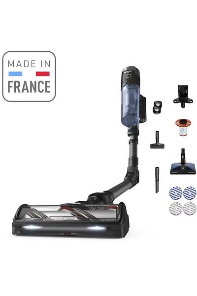 Rowenta Aspirator vertical fara fir Rowenta X-Force Flex 12.60 NEO RH9LC1WO cu mop, albastru/negru