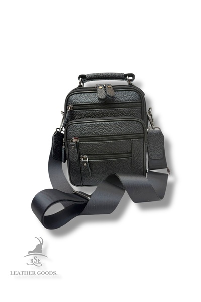 Rse Leather Goods حقيبة يد وكتف من الجلد الطبيعي