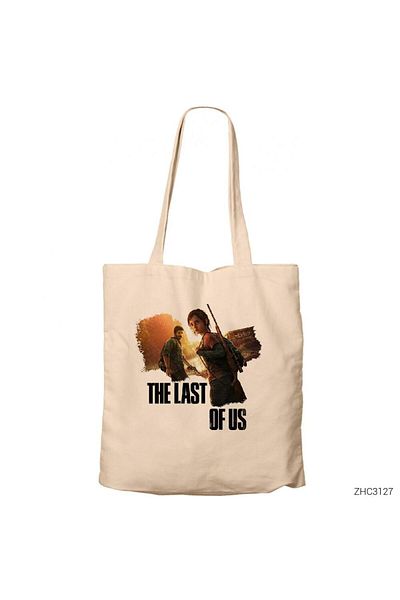 Z zepplin The Last of Us Escape Cream Geantă din pânză cu fermoar Gabardine