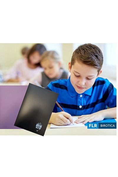 daço Set of 6 student notebooks, MATHEMATICS, A4, 100 sheets/notebook, + 10 FLR note cards