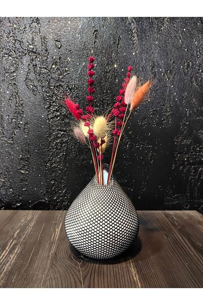ÇINARASYADAHOME Drop Design Vase Decorative Object Figurine 13 cm