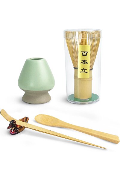 Lumely 5PCS Matcha Tea Set,Bamboo Tools for Stirring,Natural and Handmade,Gift for Matcha Tea Lovers