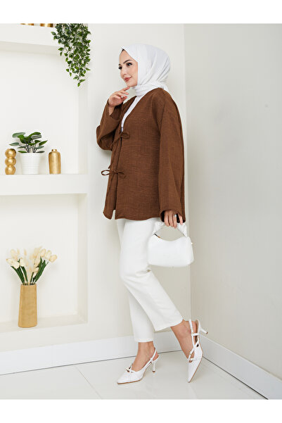 AVK MODA Γυναικείο πουκάμισο Sofia Linen Hijab