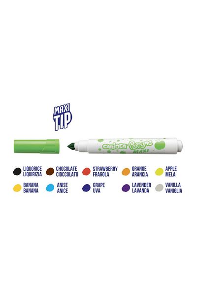 MBB ETİCARET Carioca Scented Jumbo Felt Tip Crayons 10 Pcs