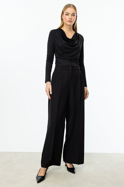 On Fashion Wide Leg Trousers with Ten Pile Detail-54147
