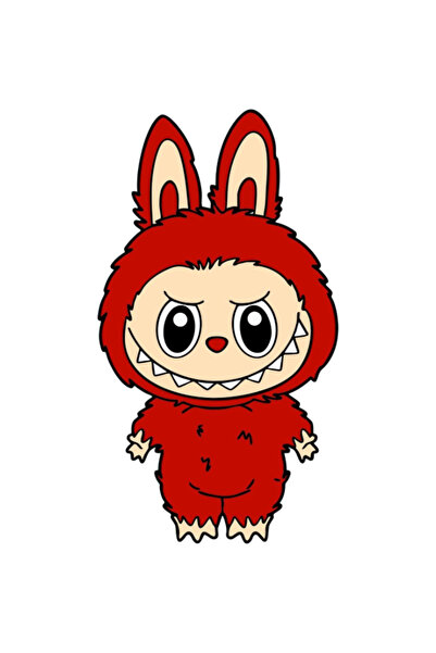 Ingift Sticker UV DTF Labubu 8 x 6 cm