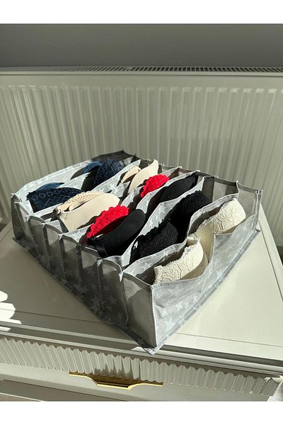 Çt Çeyizci Tekstil Inside Closet Drawer Organizer, Bra Organizer, Underwear Organizer, 3 Drawer Organizer