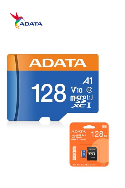 Adata Premier Memory Card MicroSDHC/SDXC UHS-I Class 10 V10 A1 with Adapter | Waterproof, Shockproof