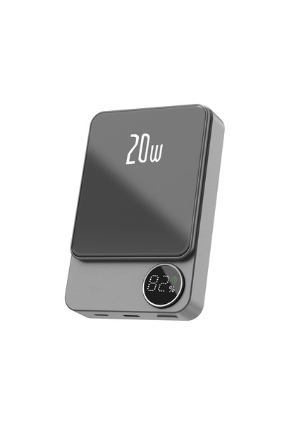 qpen PD24 10.000 mAh 20W PD Hızlı Kablosuz Şarj Mini Powerbank