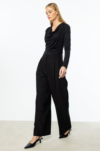 On Fashion Wide Leg Trousers with Ten Pile Detail-54147